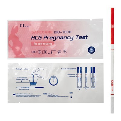 Bandelette de test HCG